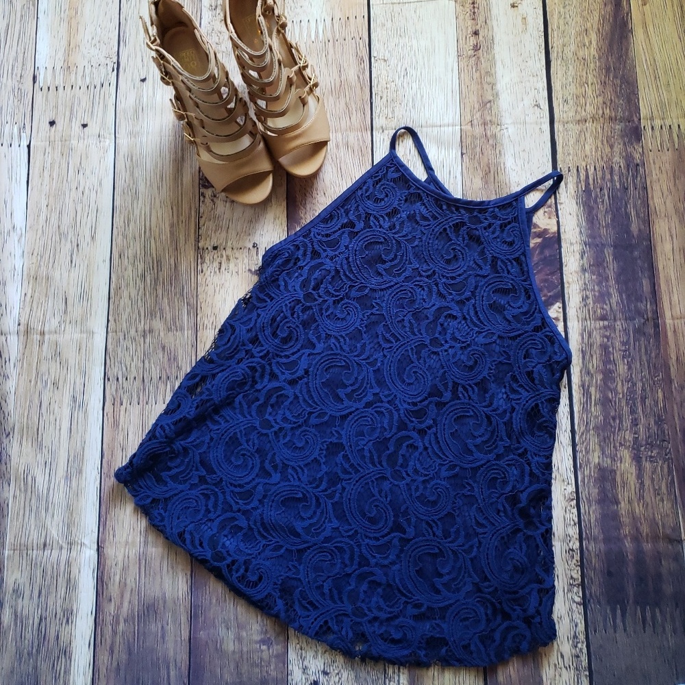 Navy Blue Tank Top